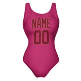 Custom Pink Crimson Red Swimsuit