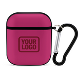 Custom Pink Crimson Red AirPods Case