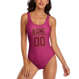 Custom Pink Crimson Red Swimsuit