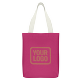 Custom Pink Crimson Red Canvas Tote Bag
