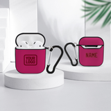 Custom Pink Crimson Red AirPods Case