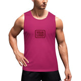 Custom Pink Crimson Red Men's Tank Top