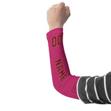 Custom Pink Crimson Red Arm Sleeve