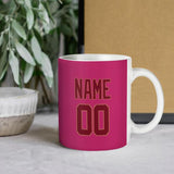 Custom Pink Crimson Red Mug