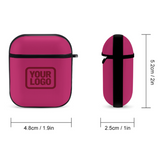 Custom Pink Crimson Red AirPods Case