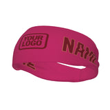 Custom Pink Crimson Red Sports headband