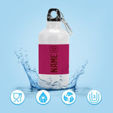 Custom Pink Crimson Red Sports Bottle