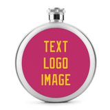 Custom Pink Gold Hip Flask