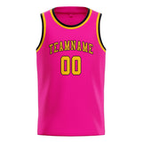 Custom Pink & Gold Colors Design Sports Basketball Jersey
