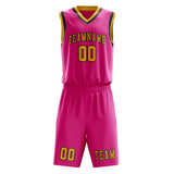 Custom Pink Gold Basketball Set