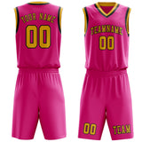 Custom Pink Gold Basketball Set