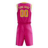Custom Pink Gold Basketball Set