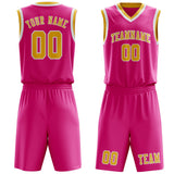 Custom Pink Gold Basketball Set