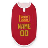 Custom Red Yellow Pet Vest