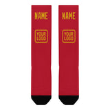 Custom Red Yellow Knee-High Sock