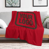 Custom Red Brown Blanket
