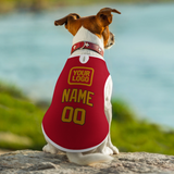 Custom Red Yellow Pet Vest