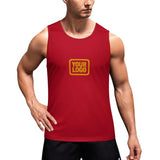 Custom Red Yellow Men's Tank Top