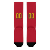 Custom Red Yellow Knee-High Sock
