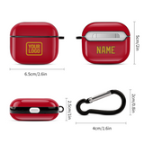 Custom Red Yellow AirPods Case (3rd Generation)