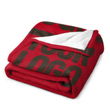 Custom Red Brown Blanket