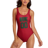 Custom Red Green Swimsuit