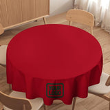 Custom Red Green Round Table Cloth