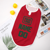 Custom Red Green Pet Vest