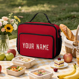 Custom Red Cream Lunch Bag