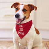 Custom Red Cream Pet Scarf