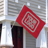 Custom Red Gray Flag