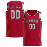 Custom Red & Gray Colors Design Sports Basketball Jersey