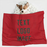 Custom Red Green Pet Blanket