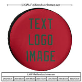 Custom Red Green Truck Tires