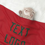 Custom Red Green Pet Blanket