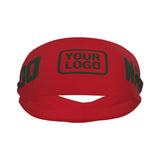 Custom Red Dark Green Sports headband