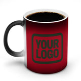 Custom Red Dark Green Magic Mug