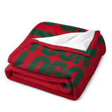 Custom Red Green Blanket