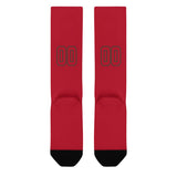 Custom Red Red Knee-High Sock
