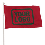 Custom Red Dark Green Flag