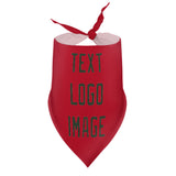 Custom Red Dark Green Pet Scarf