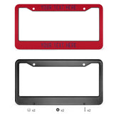 Custom Red Purple License Plate Frame