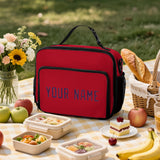 Custom Red Purple Lunch Bag