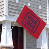 Custom Red Purple Flag