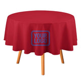 Custom Red Light Purple Round Table Cloth