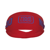 Custom Red Light Purple Sports headband