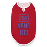 Custom Red Light Purple Pet Vest