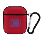 Custom Red Light Purple AirPods Case