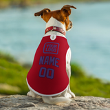 Custom Red Light Purple Pet Vest
