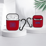 Custom Red Light Purple AirPods Case